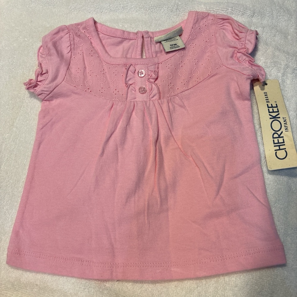 Cherokee Infant Blouse in Soft Pink